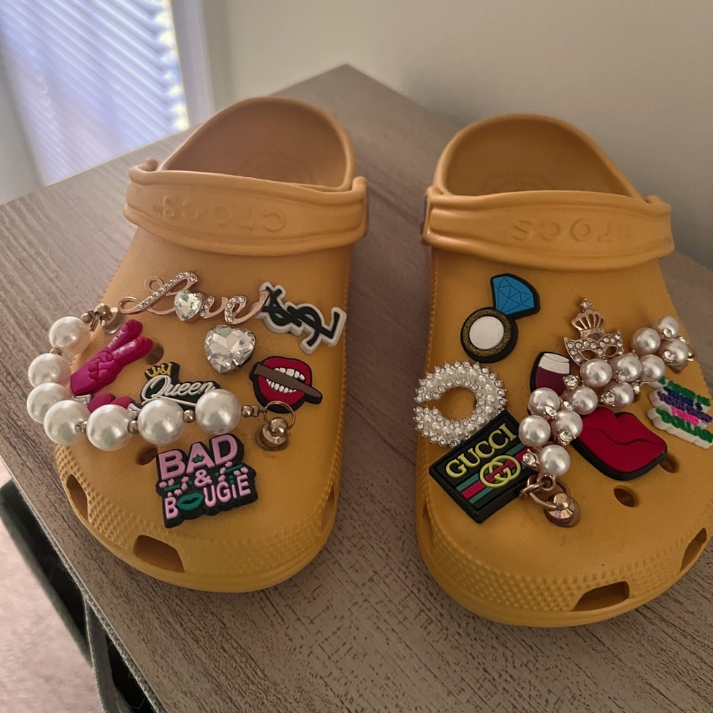 Blinged out Crocs